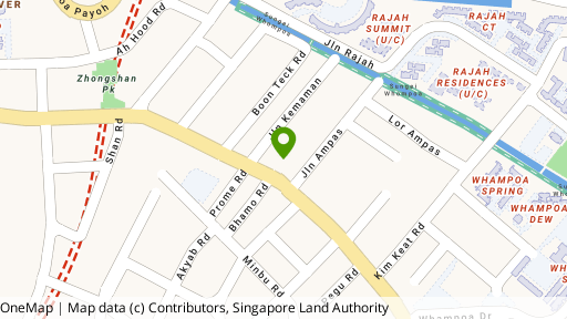 Map showing the location of Balestier Plaza