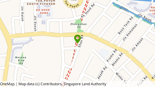 Map showing the location of Shan Gate Apartments