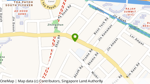 Map showing the location of Leong Hin Building