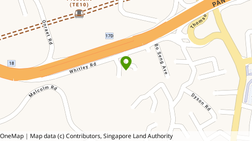 Map showing the location of Montclair @ Whitley