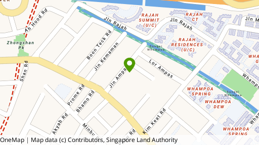 Map showing the location of 6 Jalan Ampas