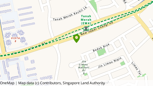 Map showing the location of Bedok Rise GLS