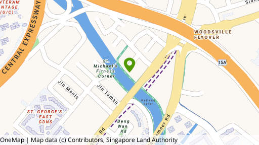 Map showing the location of Jui Residences