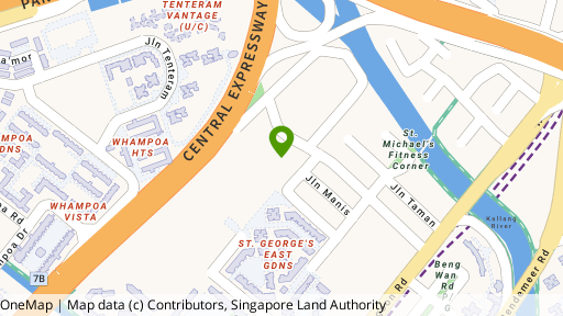 Map showing the location of St. Michael's Condominium