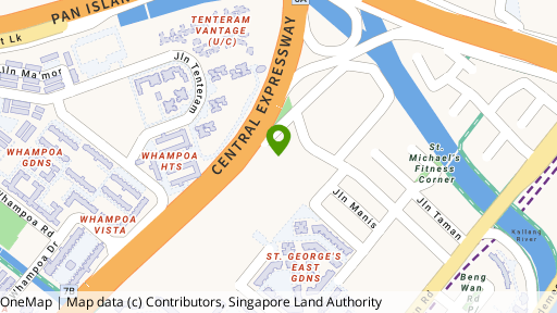 Map showing the location of The Elysia