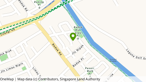 Map showing the location of Bedok Ria
