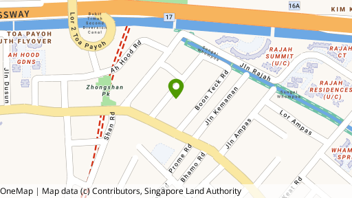 Map showing the location of Papillon