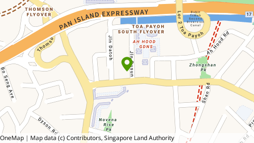 Map showing the location of One Dusun Residences
