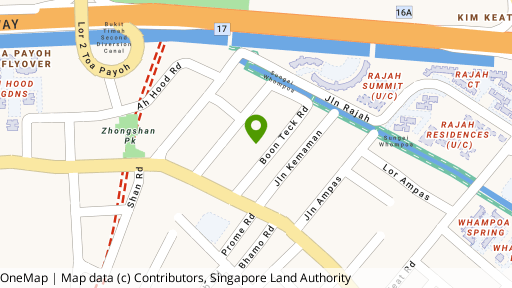 Map showing the location of Summer Green