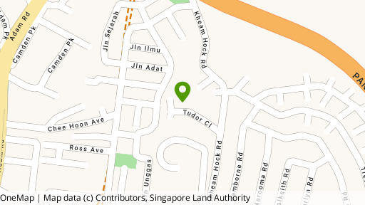 Map showing the location of Tudor Court (Terminated)