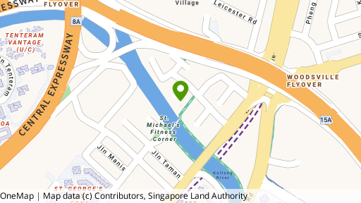 Map showing the location of Moonstone View