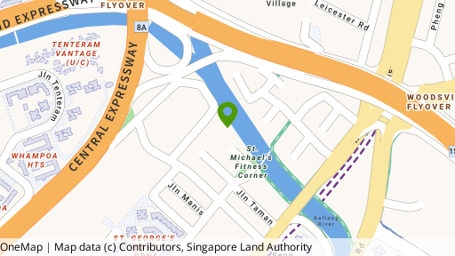 Map showing the location of Riverside Melodies