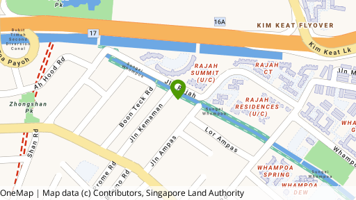 Map showing the location of Neem Tree
