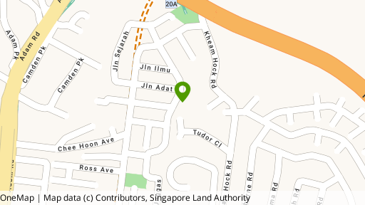 Map showing the location of Hill Park