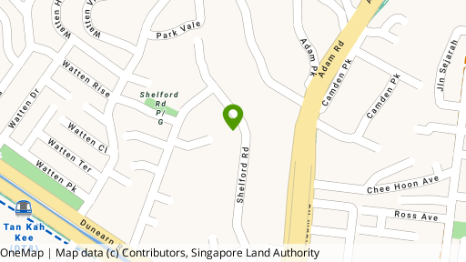 Map showing the location of Shelford Court