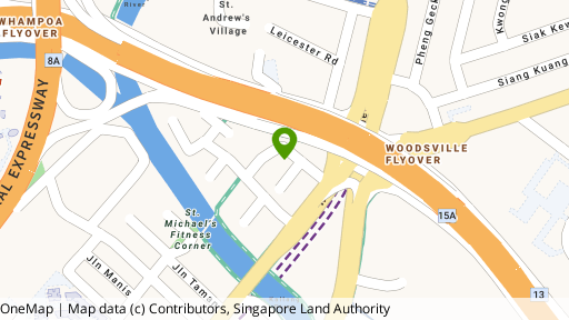Map showing the location of 17 Opal Crescent