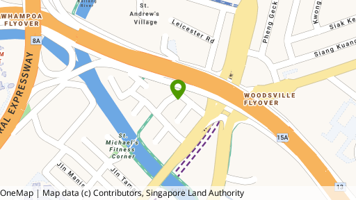 Map showing the location of 19A Opal Crescent