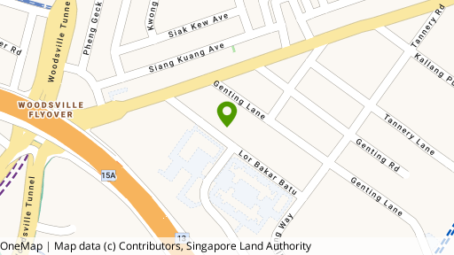 Map showing the location of Macpherson Industrial Complex
