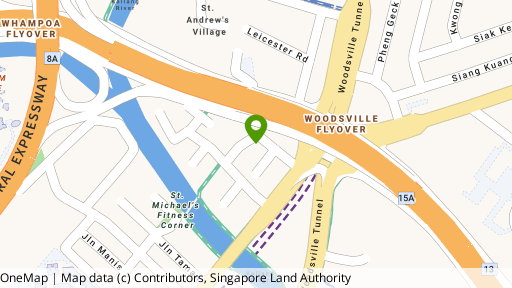 Map showing the location of 21 Opal Crescent