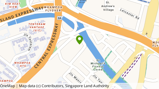 Map showing the location of St. Michael Regency