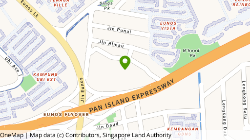 Map showing the location of euHabitat