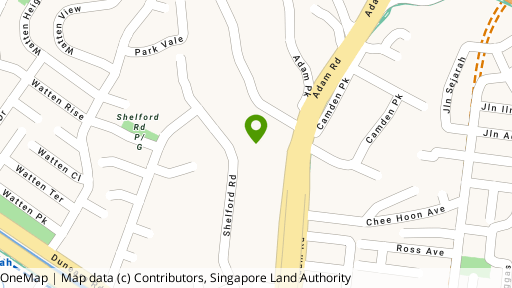 Map showing the location of Adam Park Condominium