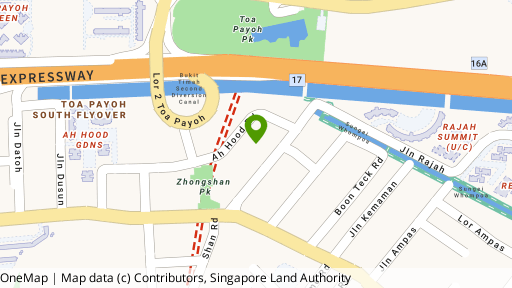 Map showing the location of Nadia Mansions