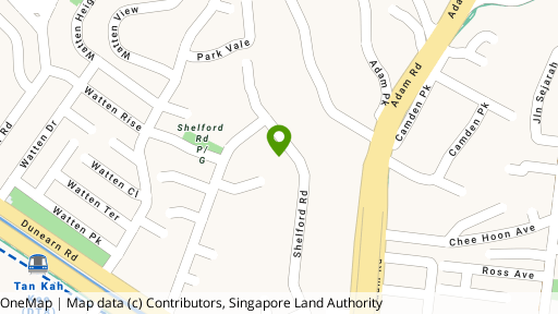 Map showing the location of The Shelford Residences