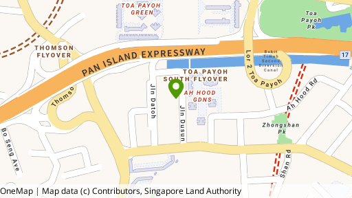 Map showing the location of New Court