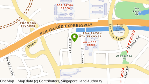 Map showing the location of Vista Residences