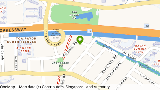 Map showing the location of Casa Fortuna