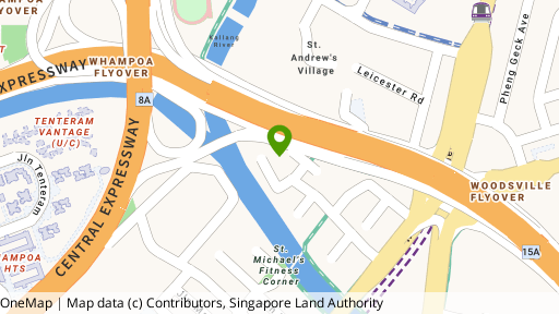Map showing the location of Suites @ Topaz