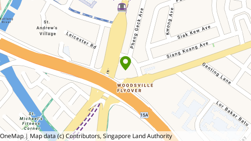 Map showing the location of The Venue Residences