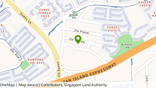 Map showing the location of Cai Garden