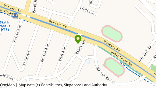 Map showing the location of 717E Bukit Timah Road
