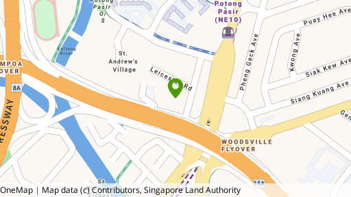 Map showing the location of One Leicester
