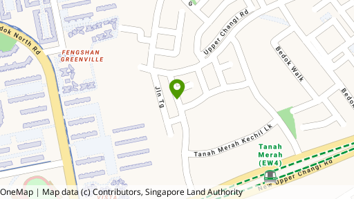 Map showing the location of Casa Merah