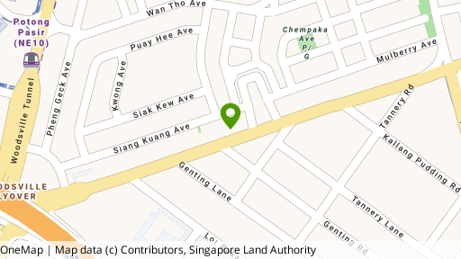 Map showing the location of 163 Macpherson Road