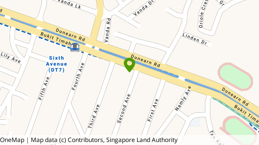 Map showing the location of Second Avenue Junction
