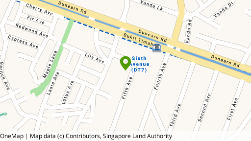 Map showing the location of Fifth Avenue Condominium