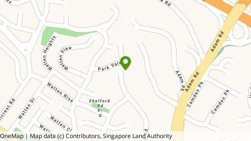 Map showing the location of The Park Vale