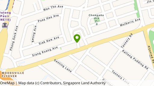 Map showing the location of 71B Sennett Estate
