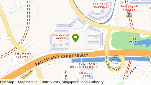 Map showing the location of Trellis Towers