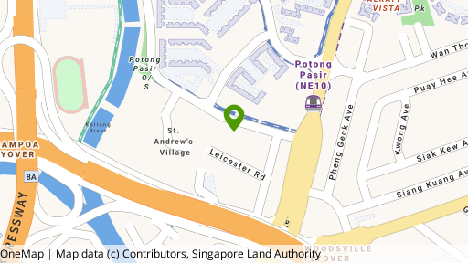 Map showing the location of The Addition