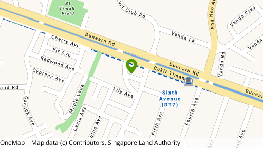 Map showing the location of 10E Sixth Avenue
