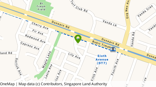 Map showing the location of Anamalai Apartments