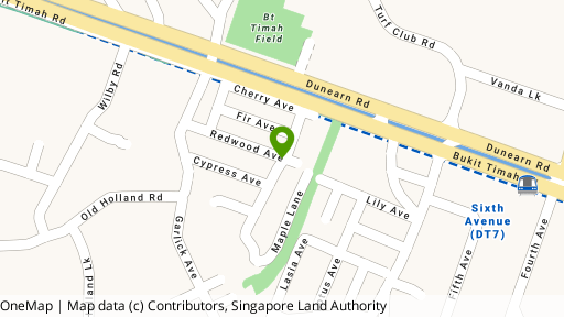 Map showing the location of Eden Park