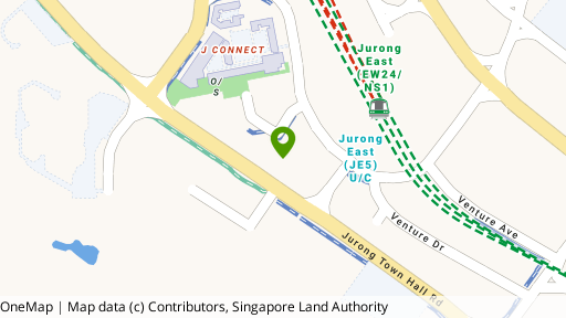 Map showing the location of Jurong Lake District GLS