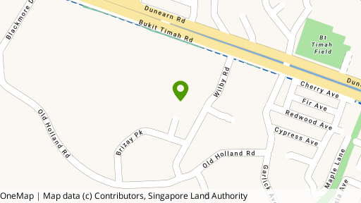 Map showing the location of The Wilby Residence