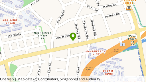 Map showing the location of 469 #02-01 Macpherson Road